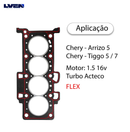 Junta Cabeçote Chery Tiggo 2 Look/tiggo 2 Act 1.5 16v